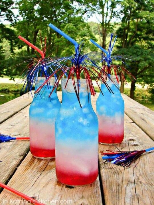 Fourth of July Bottle Rocket Cocktail