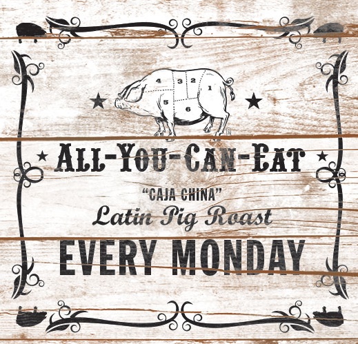 Every Monday at Cuba Libre Philadelphia: All-You-Can-Eat Latin Pig Roast Dinner All Summer Long