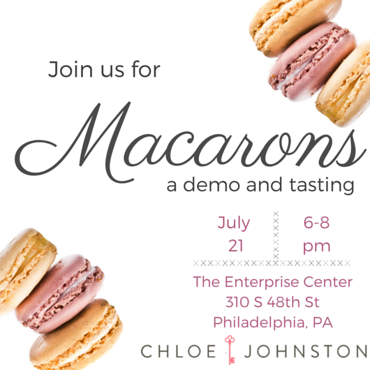 Chloe Johnston Hosts Macaron Demo and Tasting by Parc’s Head Pastry Chef Abigail Dahan