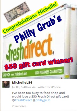$50 Fresh Direct Gift Card Winner!