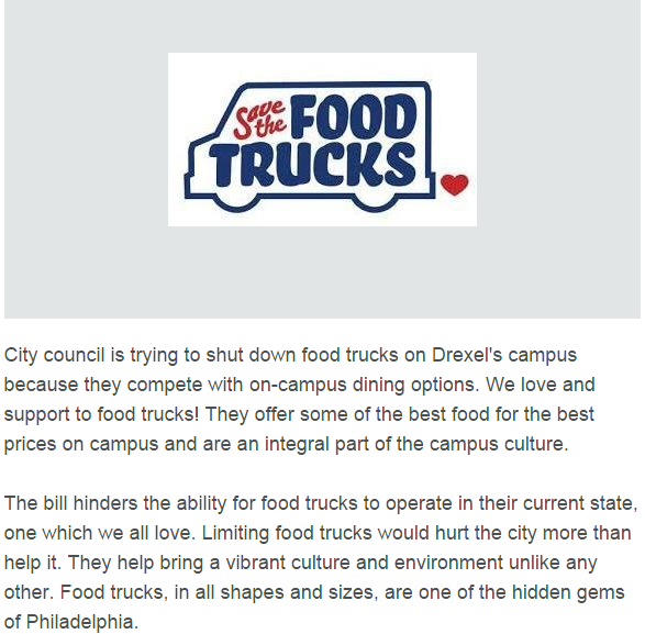 Important: Save The Drexel/UPenn Food Trucks