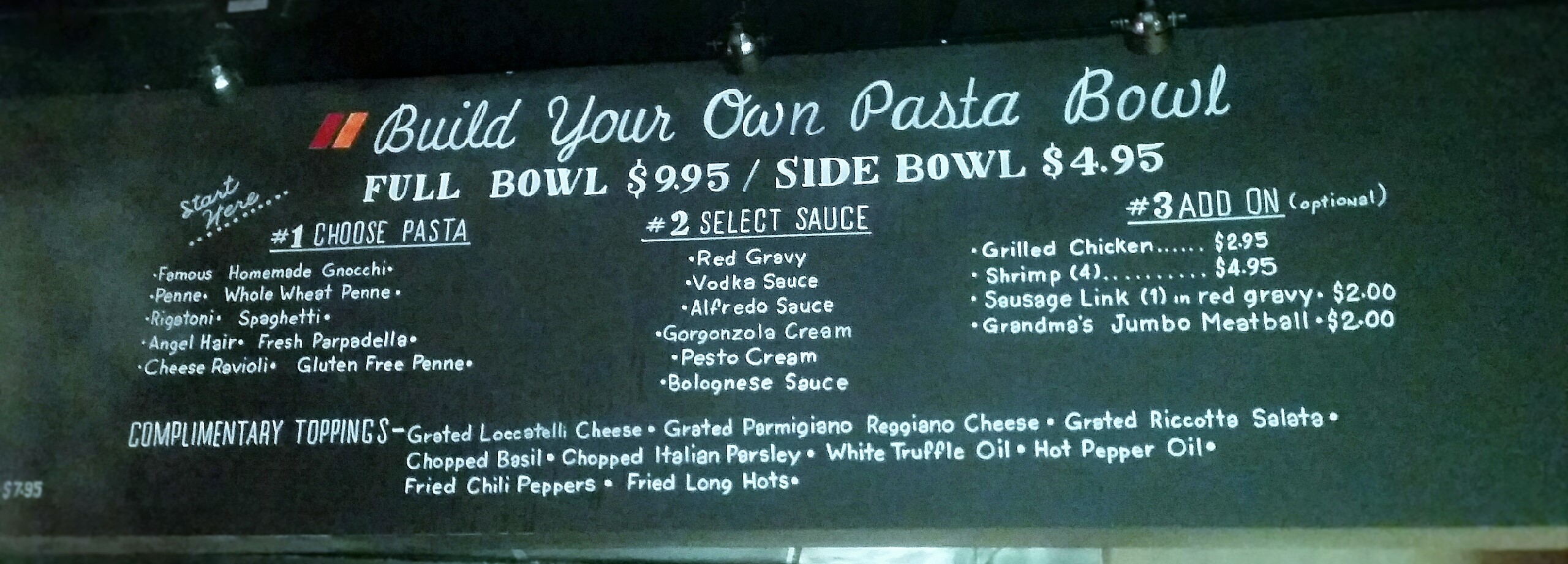 Marino’s Bistro To Go Reveals “Build Your Own Pasta Bowl”