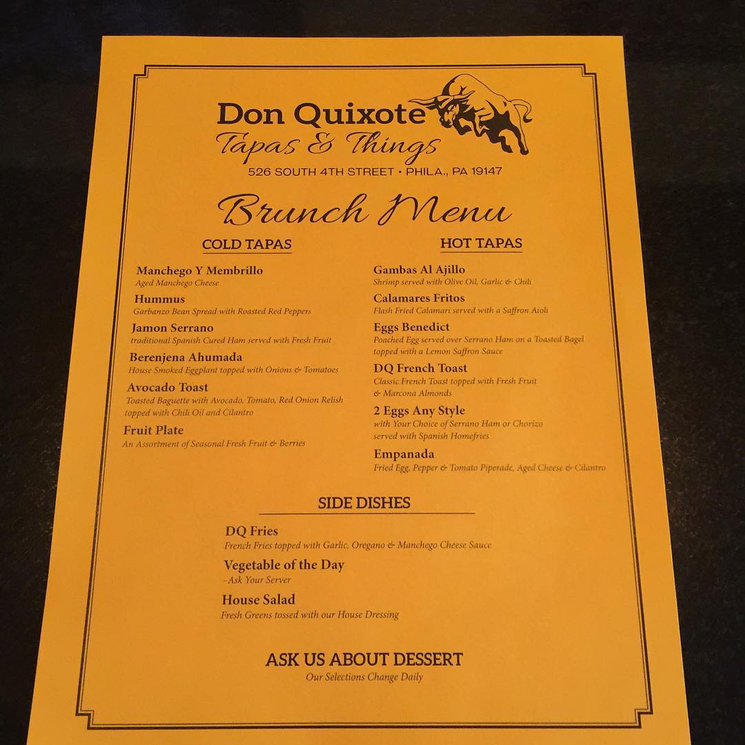 Don Quixote Gets New Executive Chef & New Weekend Brunch Menu