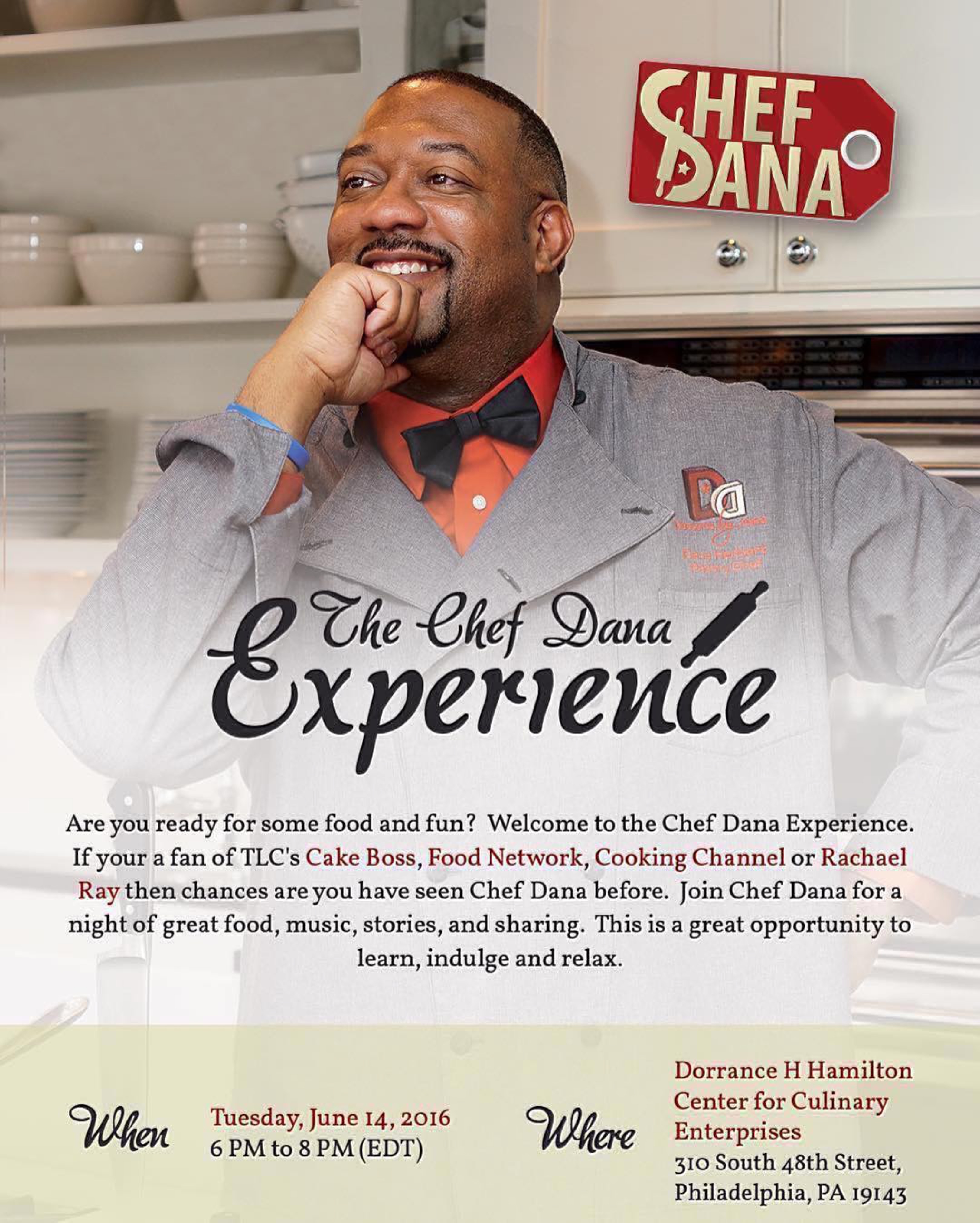Chef Dana Herbert Brings “Chef Dana Experience” to Philadelphia on June 14