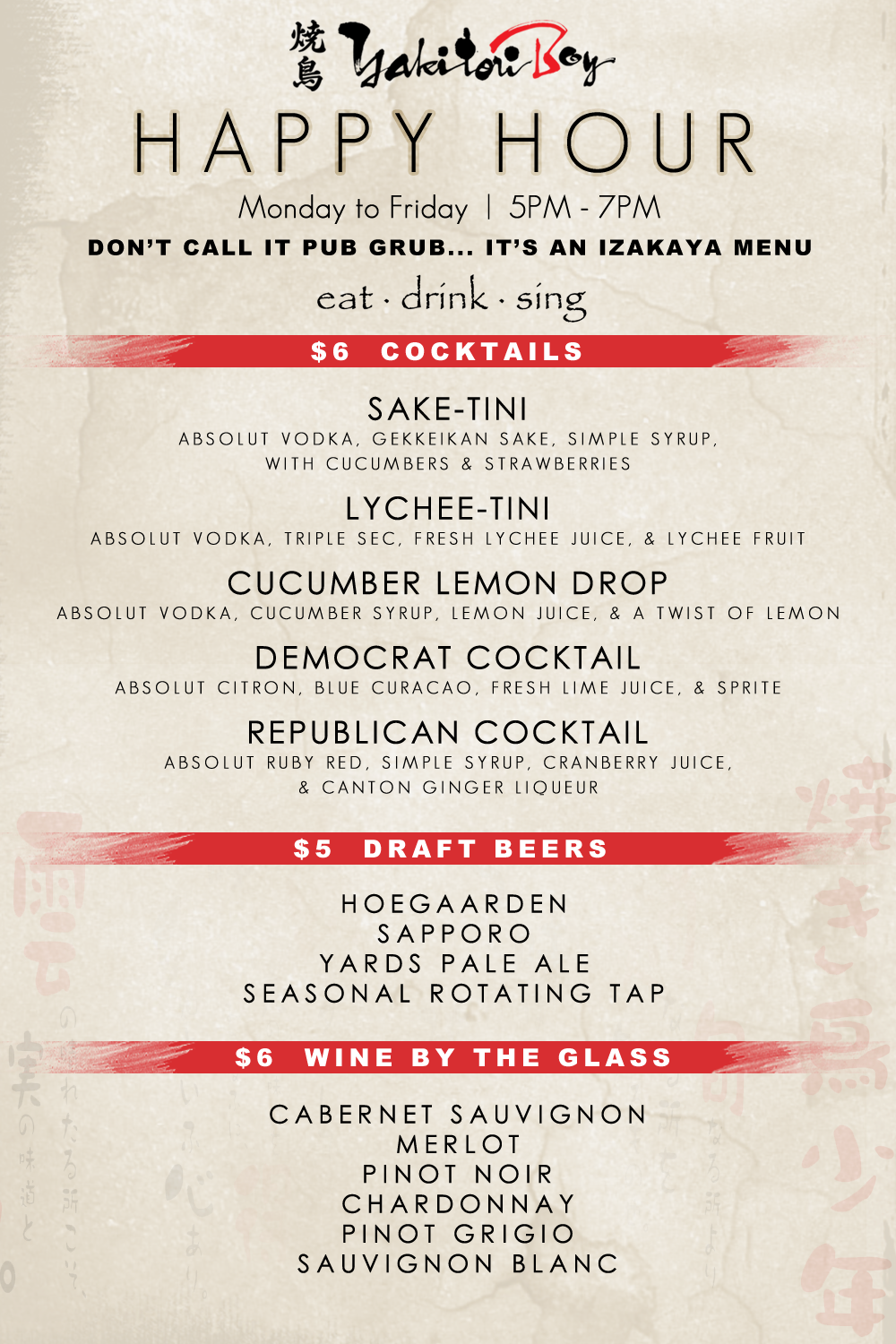 Yakitori Boy to Launch New Happy Hour