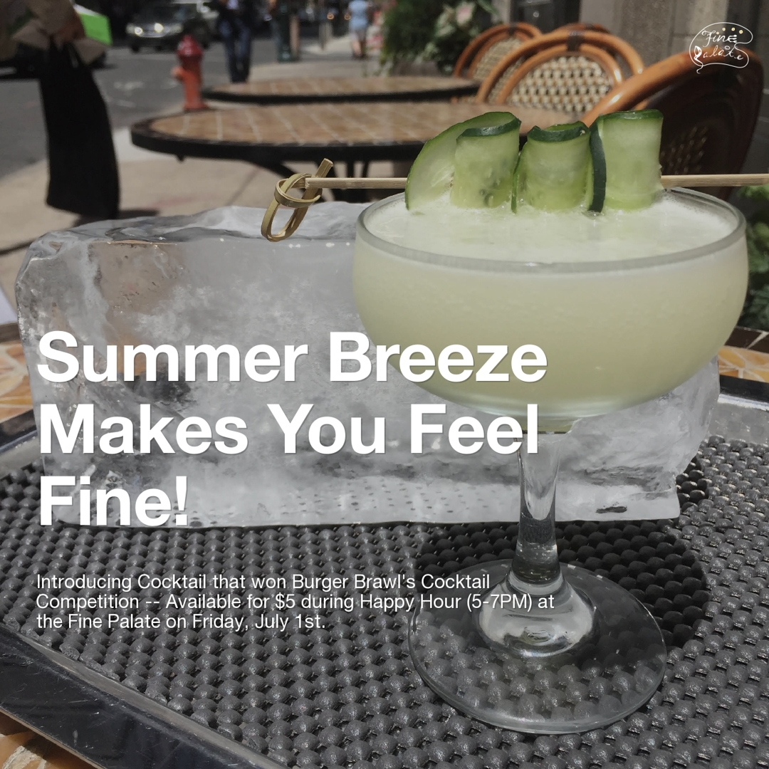 Fine Palate Introduces the Cocktail that Won Burger Brawl’s Cocktail Competition