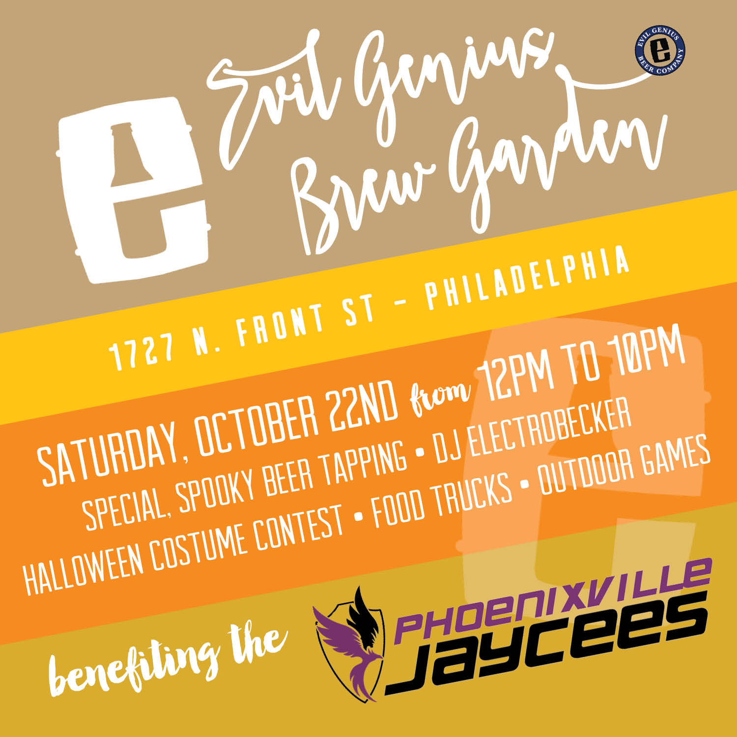 Final Weekend for the Evil Genius Brew Garden Pop-Up