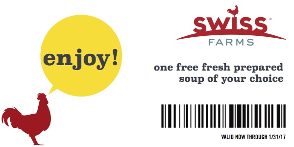 Enjoy Free Soup at Swiss Farms for National Soup Month!