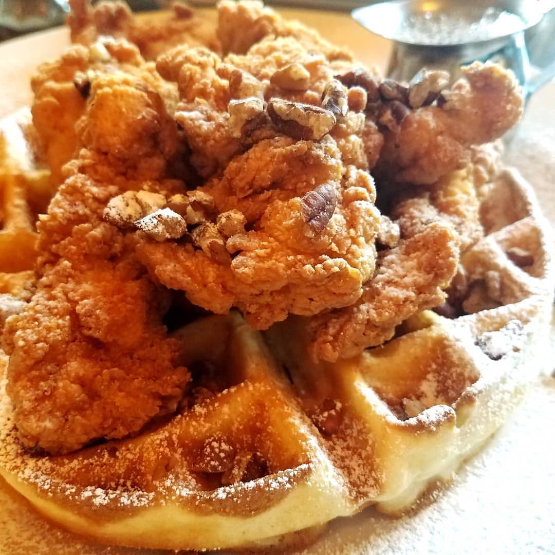 Grubspotting: Chicken & Waffles at Grand Lux Cafe