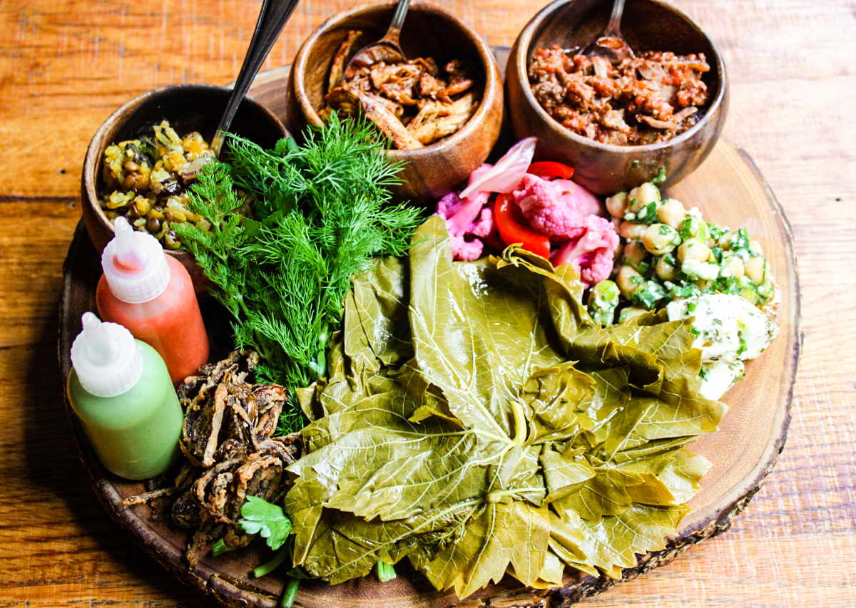 Roll Your Own Dolmades at Opa