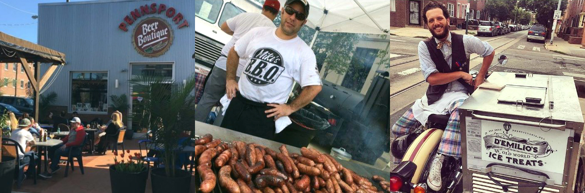 Mike’s BBQ & D’Emilio’s Old World Ice Treats at Pennsport Beer Boutique