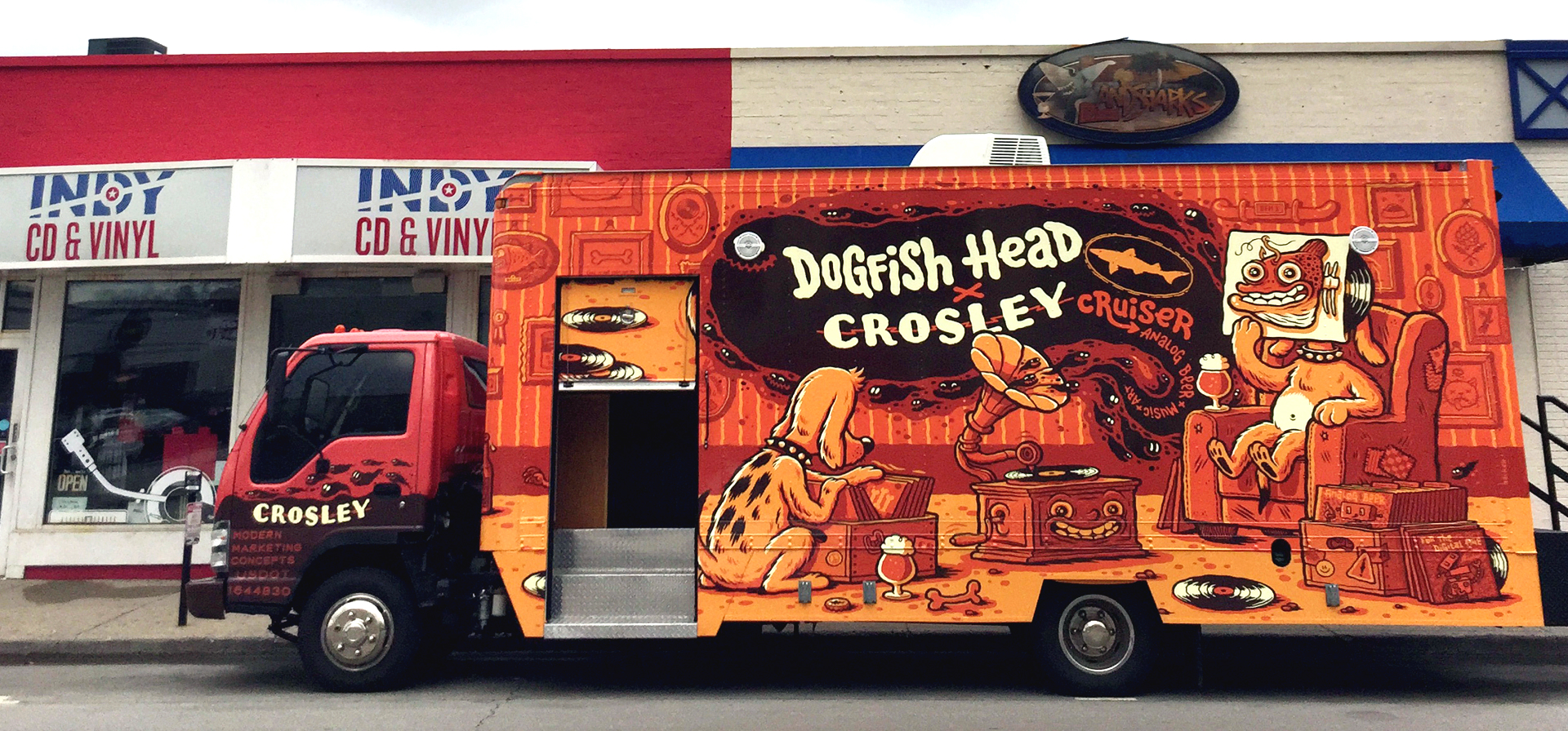 Celebrate Record Store Day at The Pour House with Dogfish Head on the Crosley Cruiser