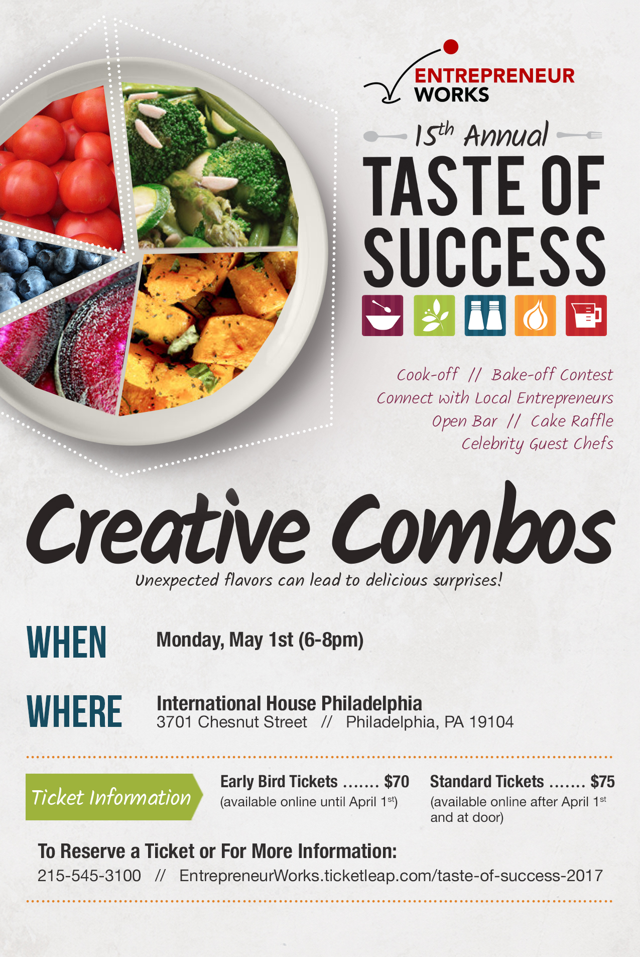 Entrepreneur Works 15th Annual Taste of Success Cook Off/Bake Off