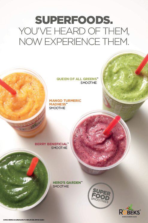 Robeks Introduces New Superfood Smoothies