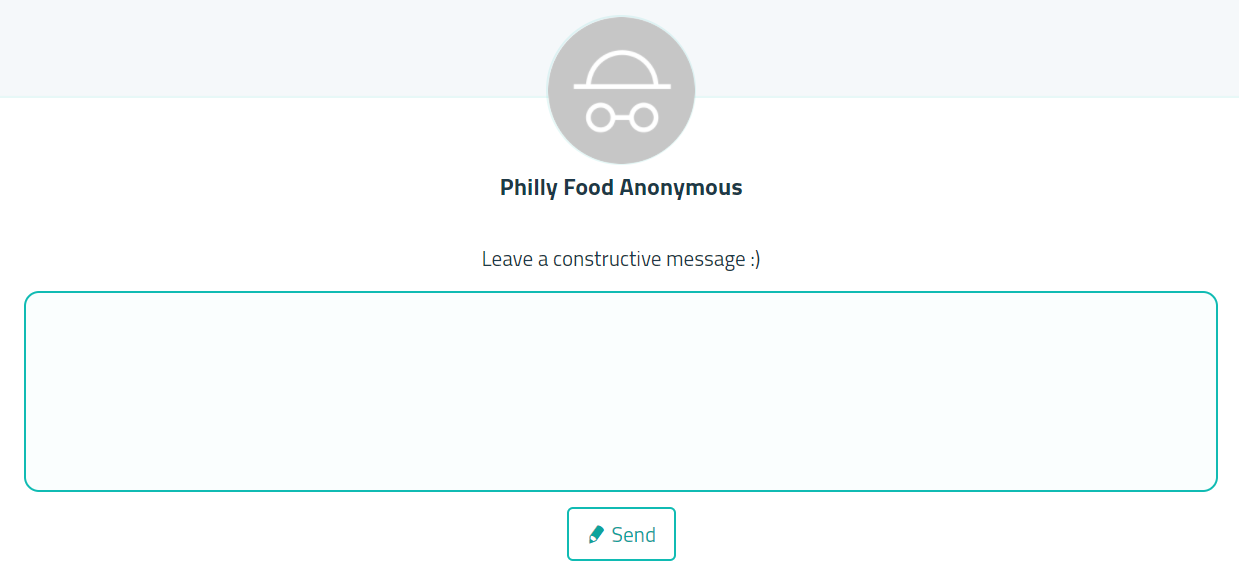 Share Philly Food Scene Secrets Anonymously