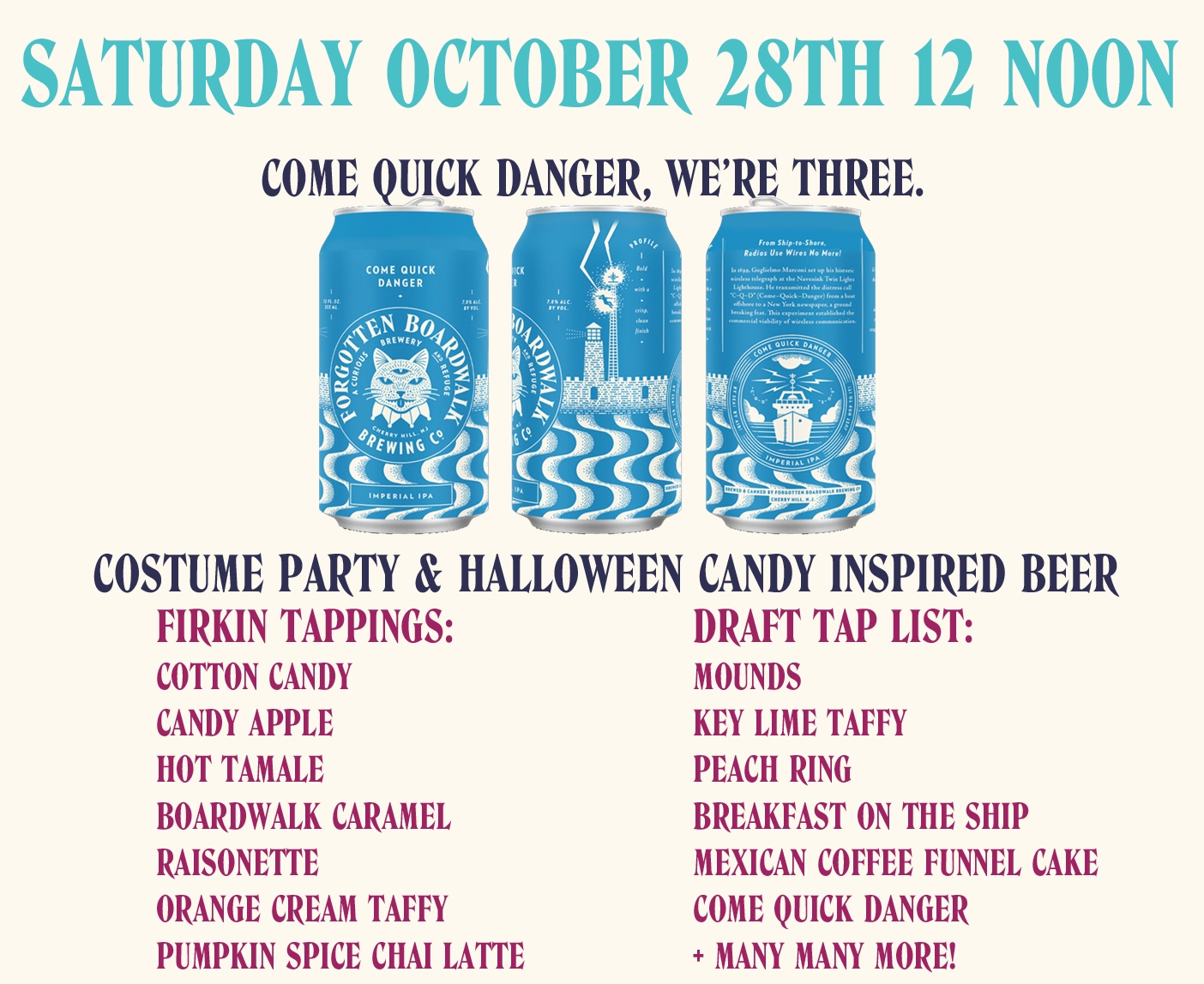 Cherry Hill’s Forgotten Boardwalk Brewing Turns Three, Throwing Costume Party