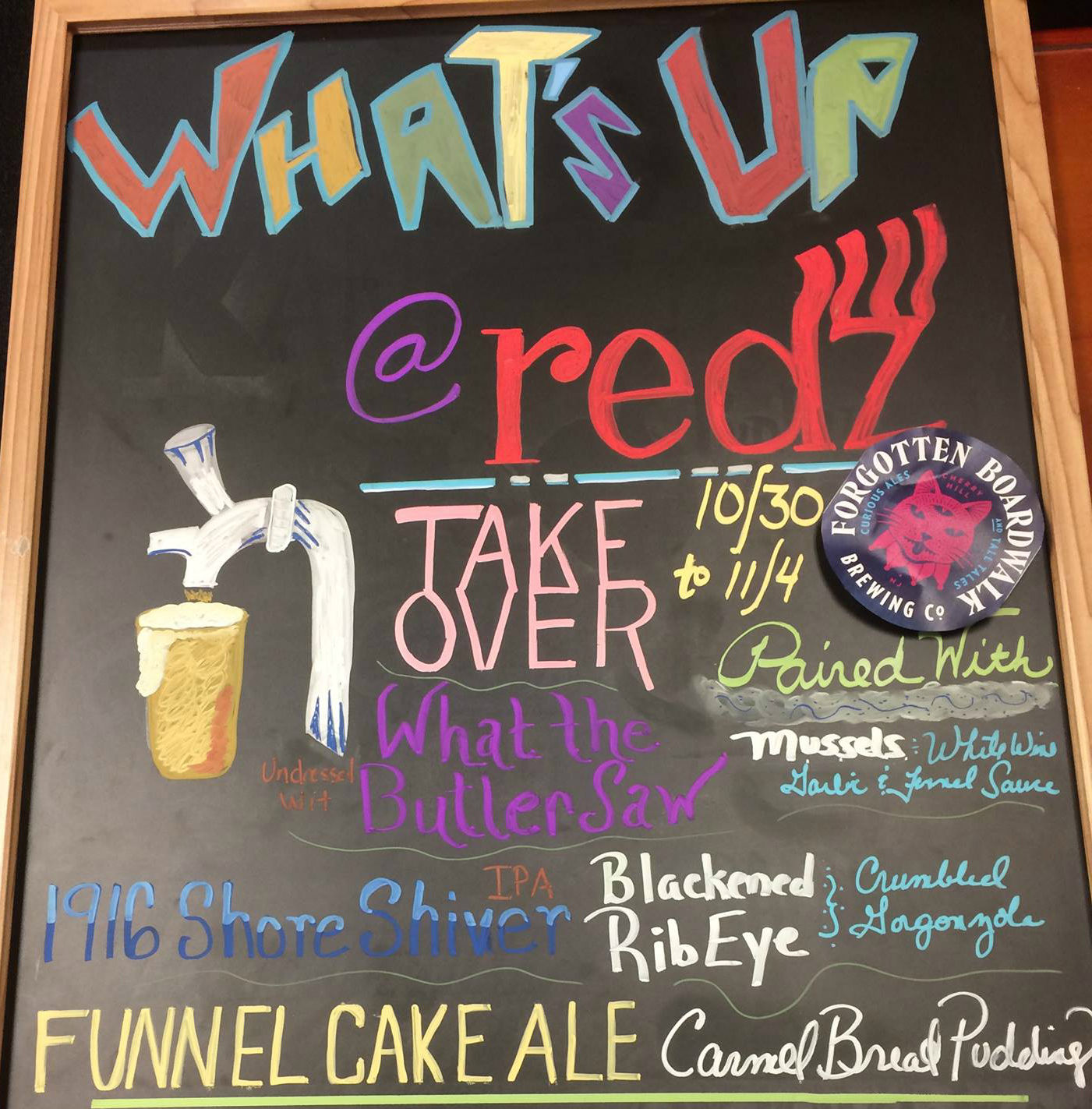 Redz Restaurant and Forgotten Boardwalk Brewing Beer Pairing Dinner