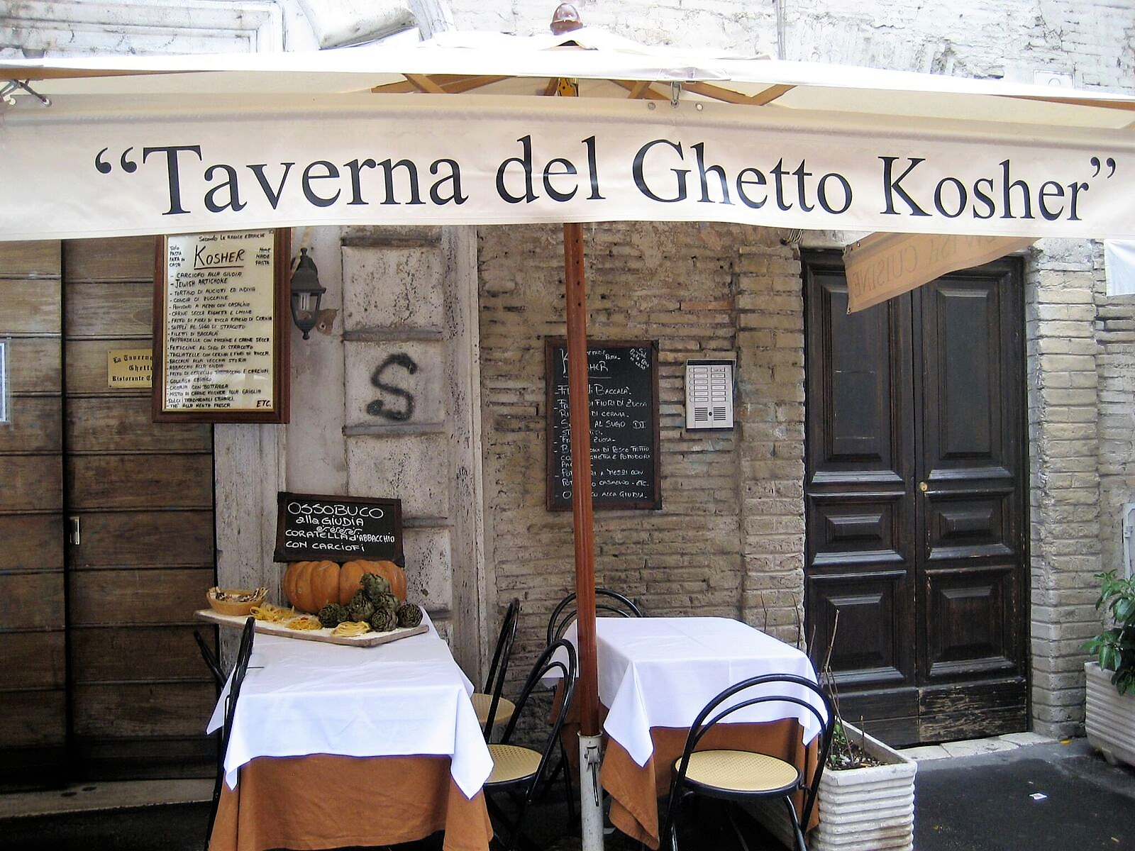 Gran Caffe L’Aquila Features the Jewish Cuisine of the 2000 Year Old Roman Ghetto