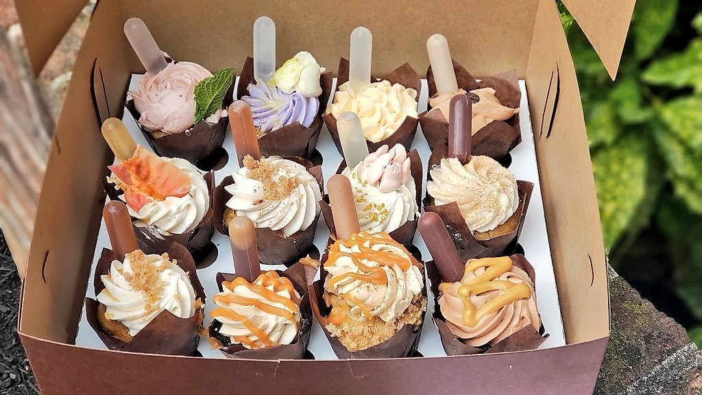Brunch-Inspired Booze-Infused Cupcakes by Indulgence Cupcakery