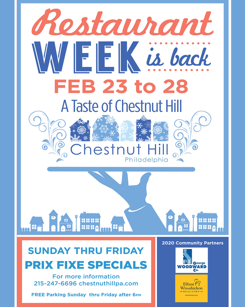 Restaurant Week: A Taste of Chestnut Hill February 23-28