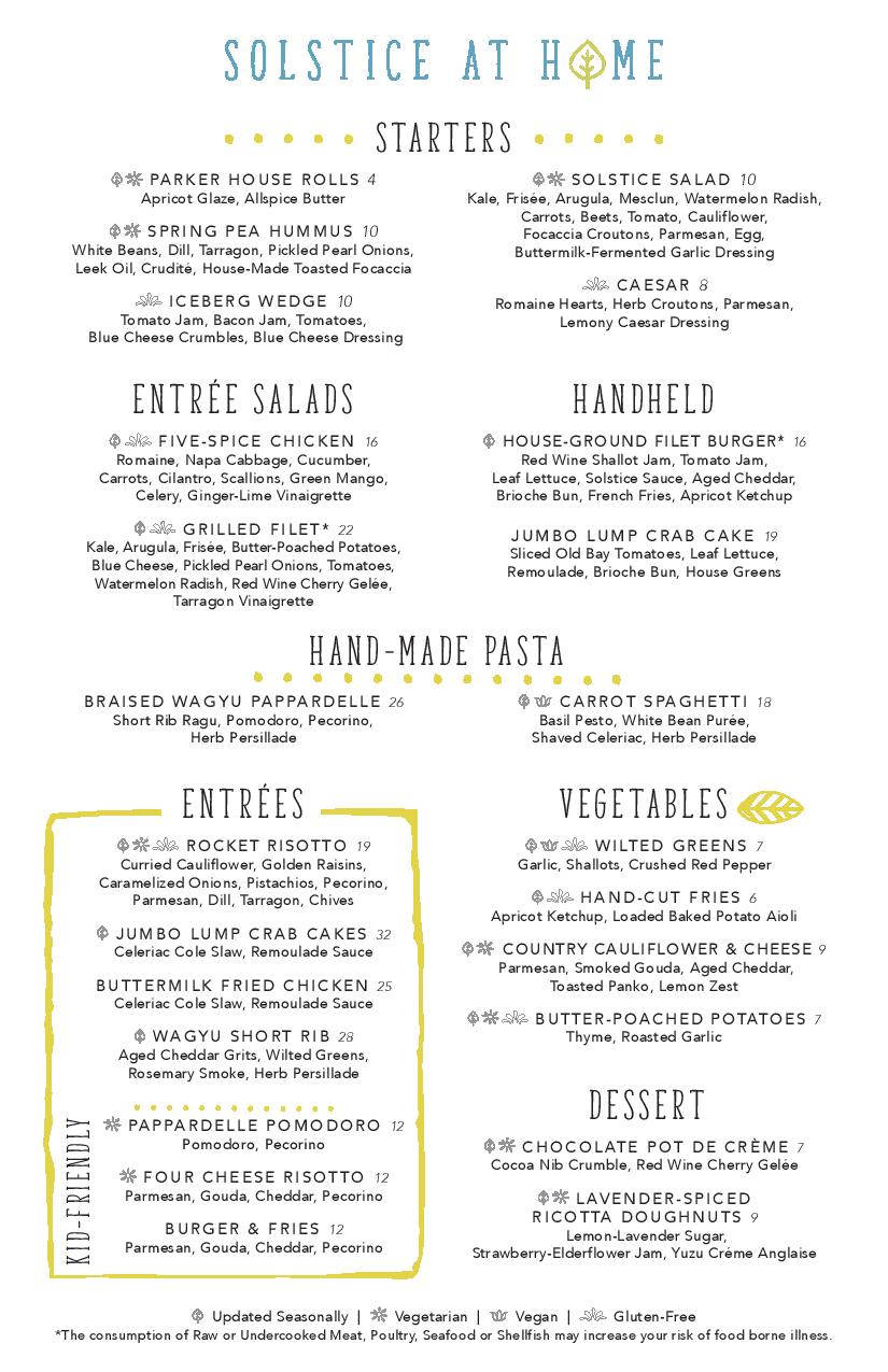 Solstice in Newtown to Reopen for Pickup & Delivery Orders