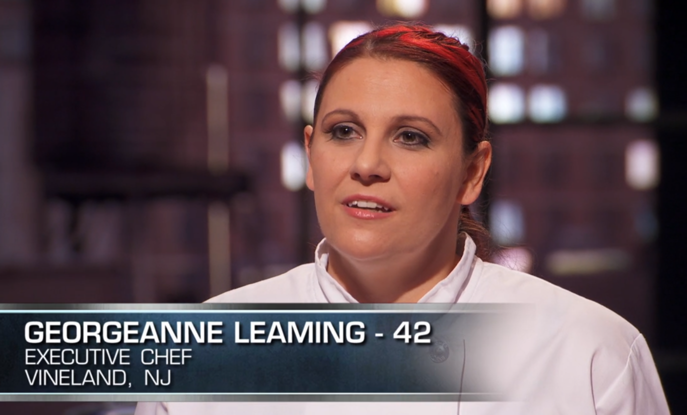 Chef Georgeann Leaming Featured on Man vs. Master Cooking Competition