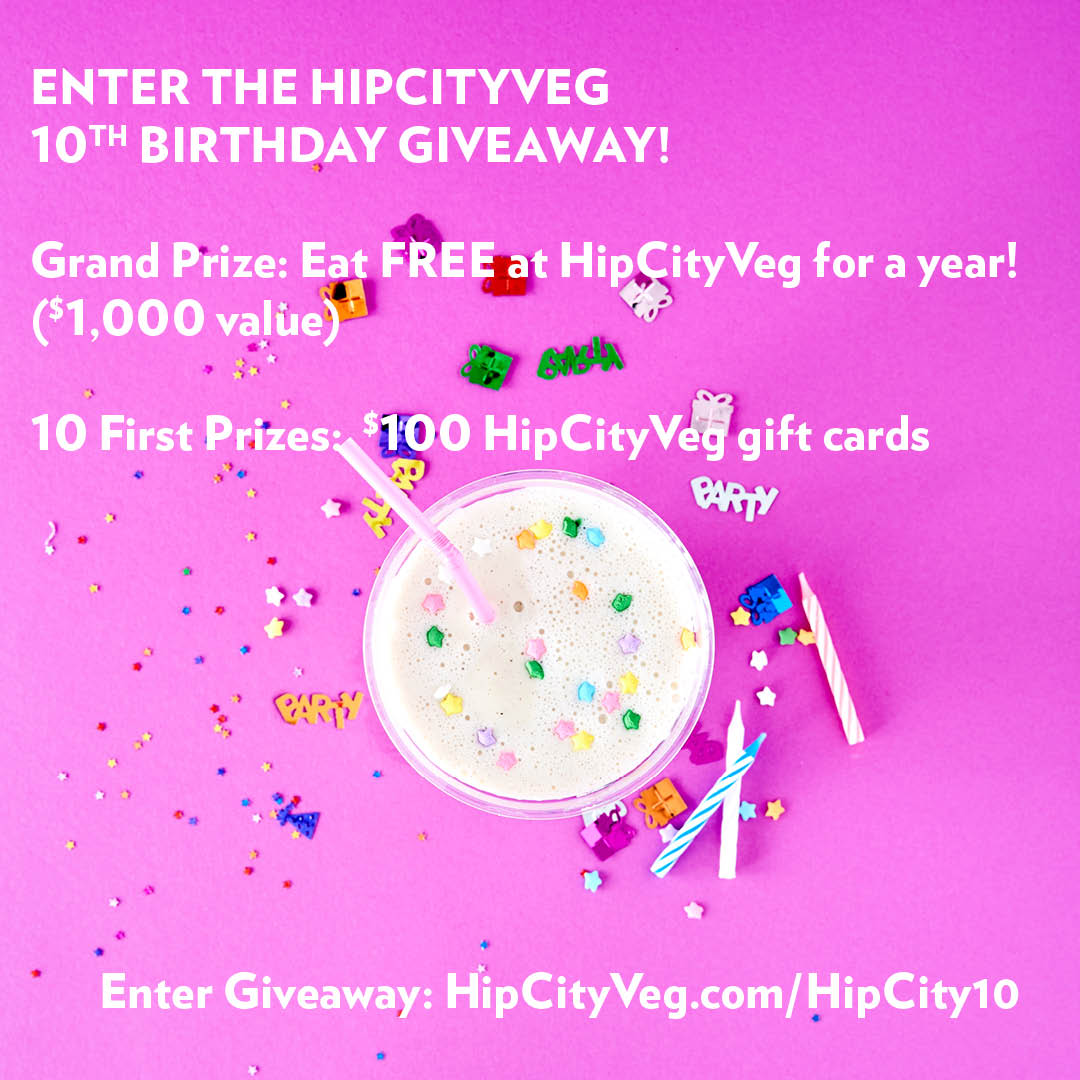 Happy 10th Birthday, HipCityVeg! 🥳