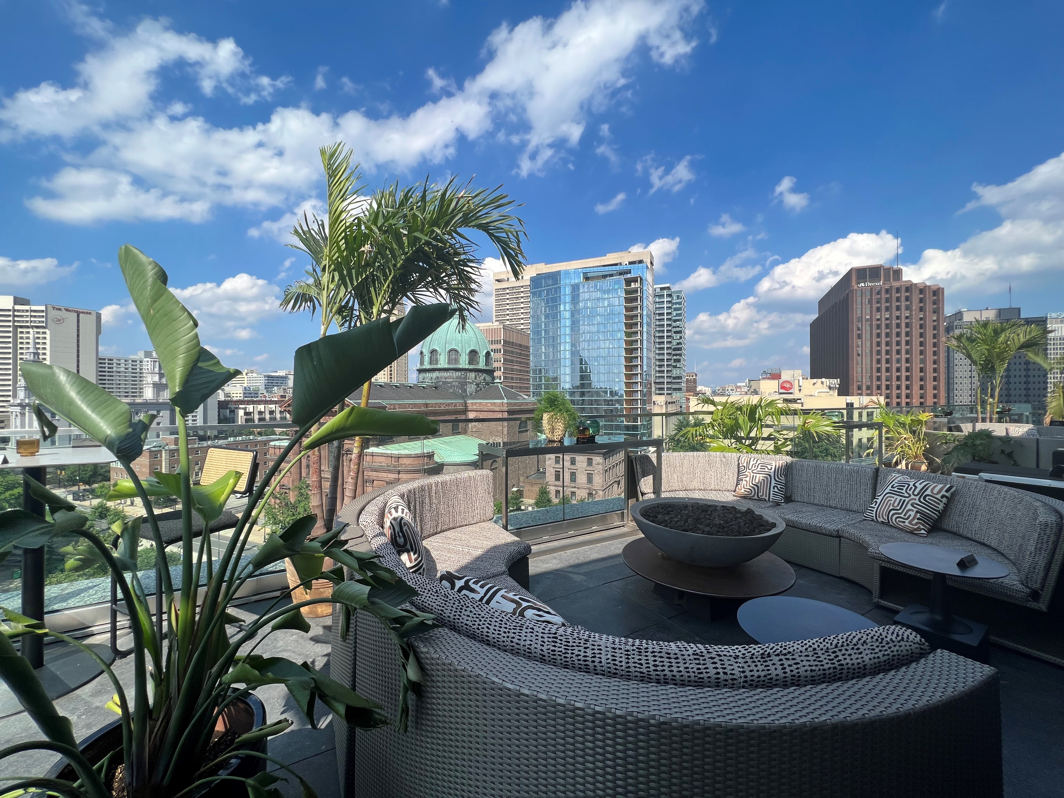 Outdoor Spaces: Assembly Rooftop Lounge at The Logan Hotel
