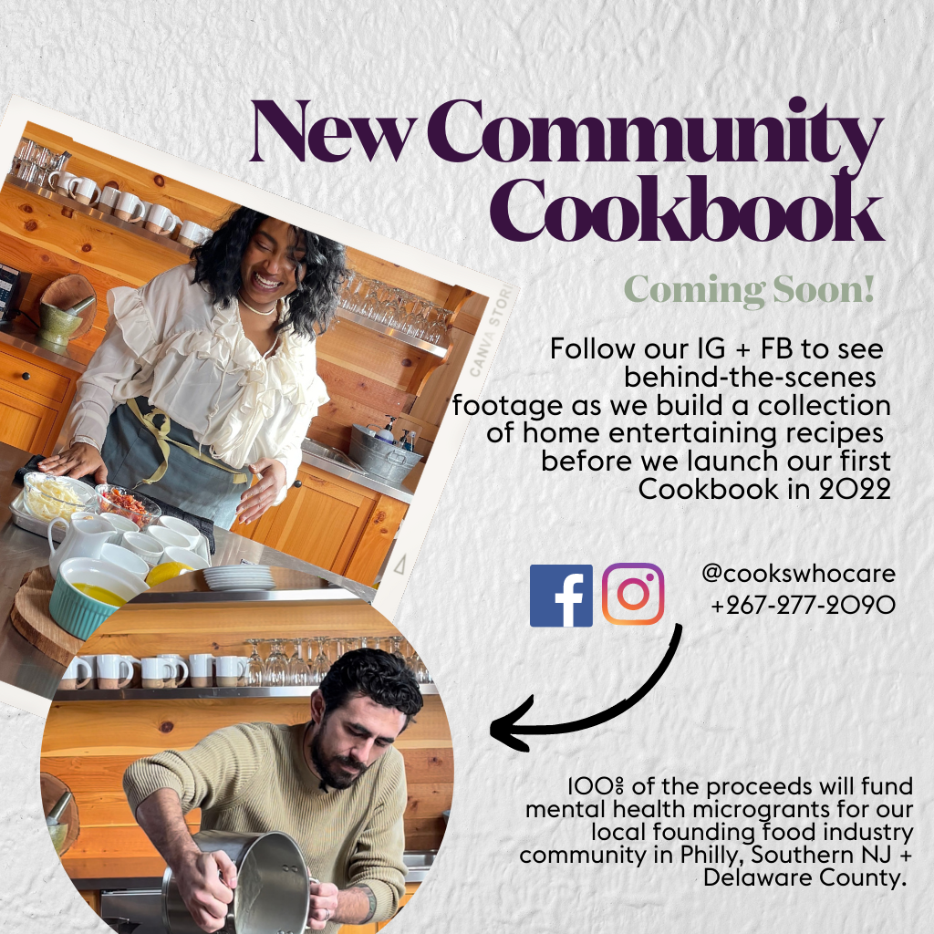 Cooks Who Care Launching Cookbook to Support Mental Health of Food & Beverage Workers
