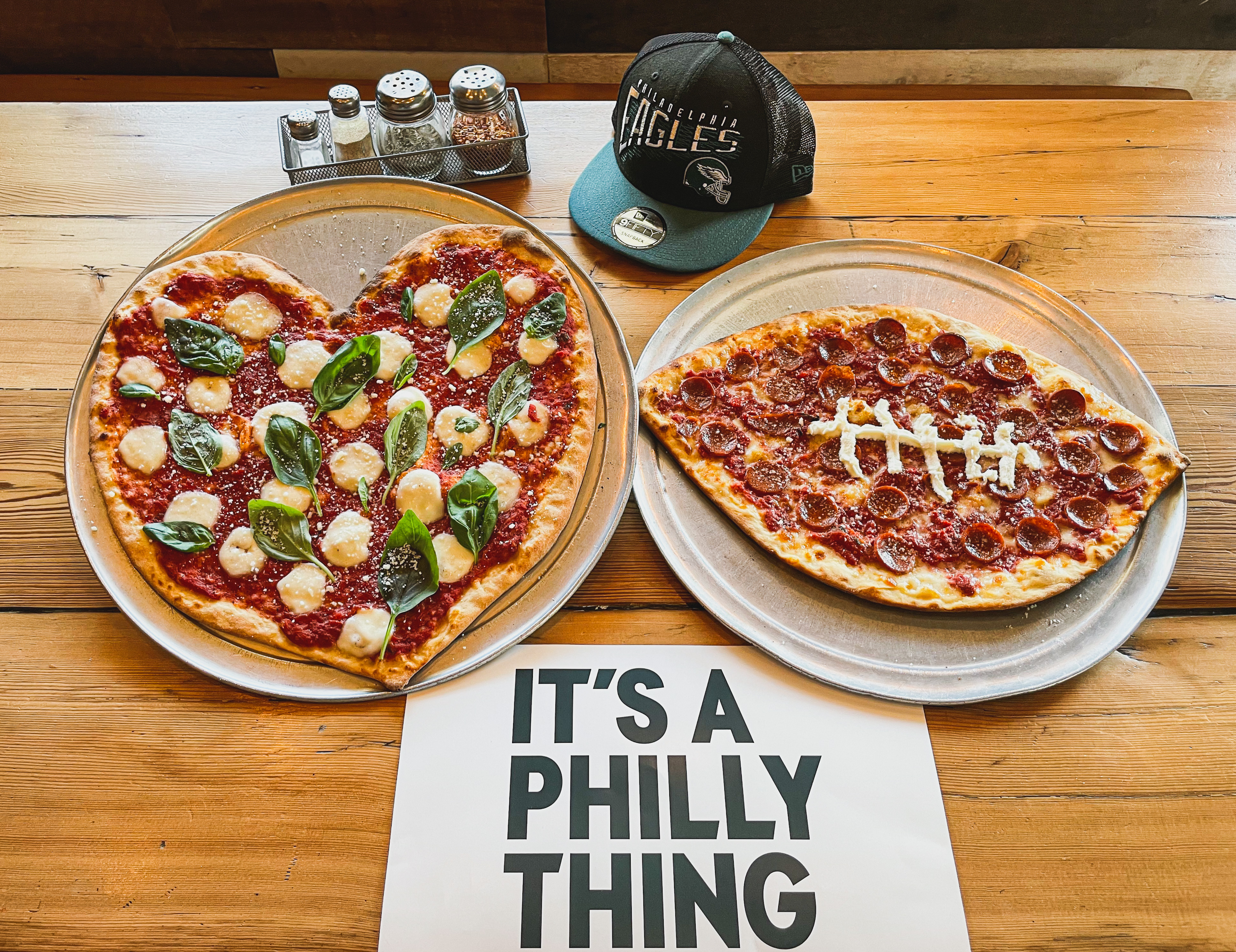 Football and Heart-Shaped Pizzas at SliCE