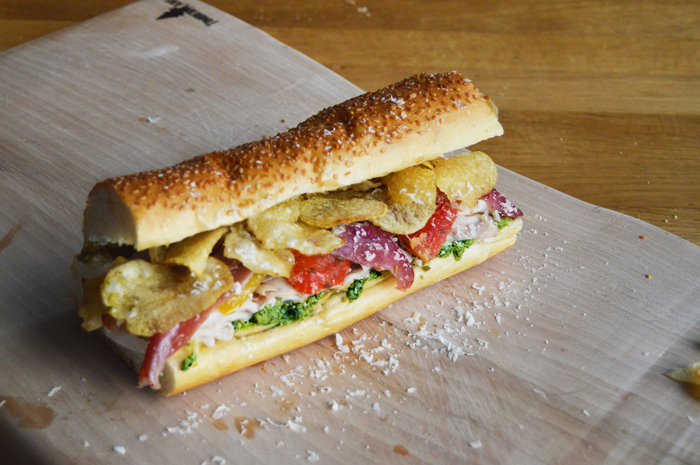 Di Bruno Bros. and Chef Jen Carroll Collab on Winter Pesto Turkey Hoagie