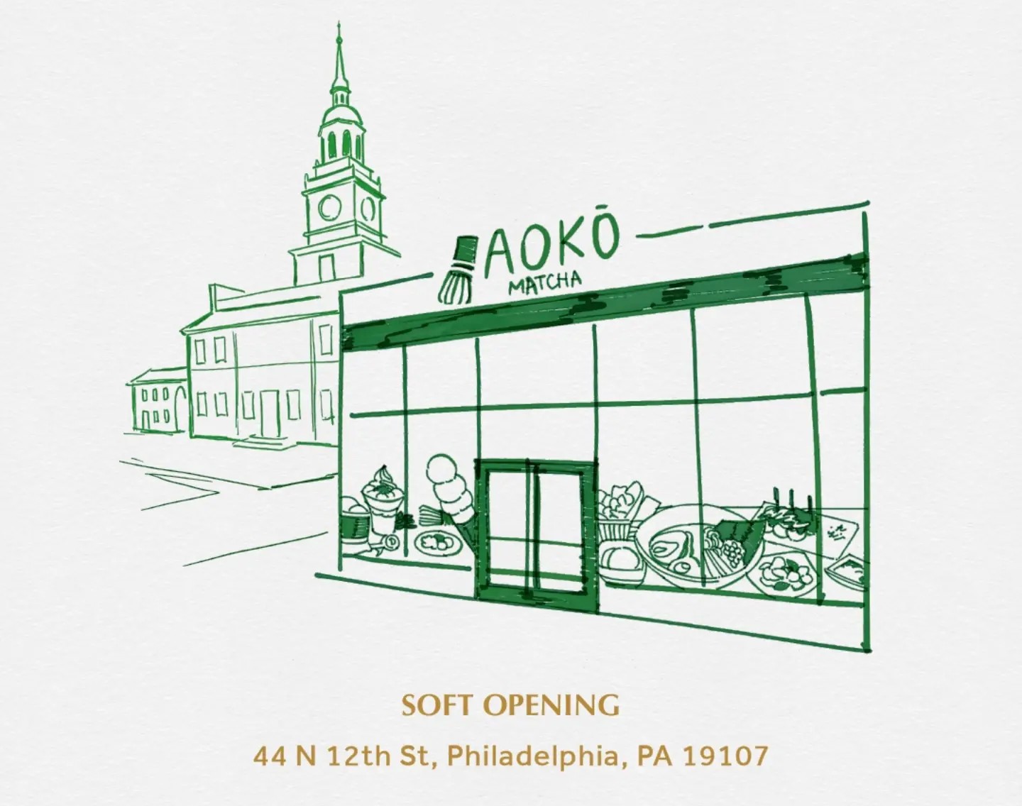 Aokล Matcha Opens First Philadelphia Location in Center City